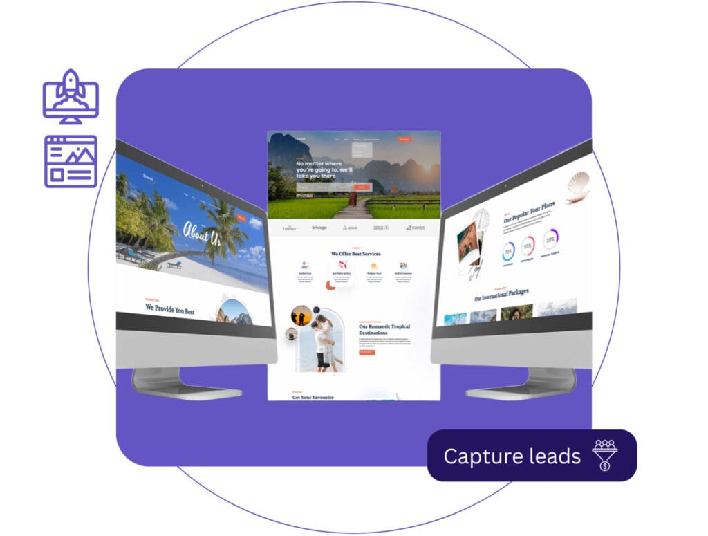 criação de sites para leads